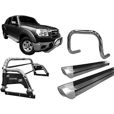 Imagem de Kit quebra mat+Estribo PE+Sant Antonio H3 Ranger 97/12 CROMO