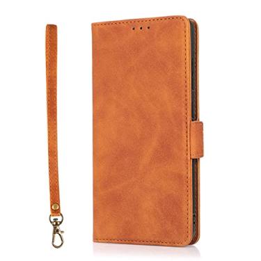 Imagem de Carteira Flip Carteira Para Samsung Galaxy A52 A72 A12 A22 A32 A51 A71 A02 S A42 A82 F62 Couro Suporte para Livro Bolsas de Telefone Capa, Marrom, Para Galaxy F62 M62