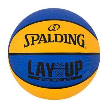 Imagem de Spalding Lay-Up Mini Outdoor Azul/Laranja Basquete 56 cm