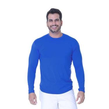 Imagem de Camisa Summer Proteção Solar Plus Size Azul Royal-G1 - Via Sol