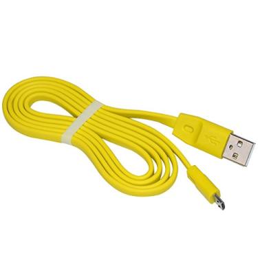 Imagem de Cabo carregador USB UE Boom de 3 pés para fonte de alimentação de substituição para UE Boom Roll Miniboom W18 X100 X300 Alto-falante sem fio (Flat, amarelo)