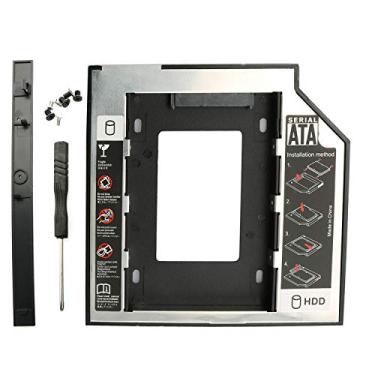 Imagem de RLECS HDD SSD Adaptador de Caddy SATA 3.0 Interface Laptop Suporte de Disco Rígido 9,5 mm Suporte de Montagem de Disco Rígido para CD DVD ROM Optical Bay 2,5 polegadas