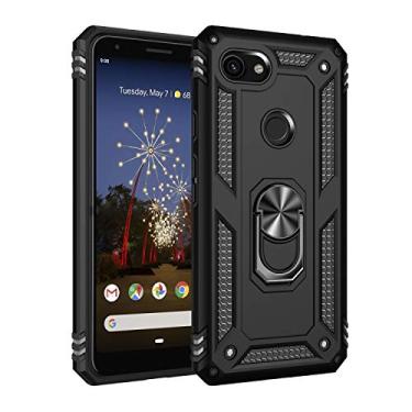 Imagem de For Google Pixel 3a XL Shockproof TPU + PC Protective Case with 360 Degree Rotating Holder