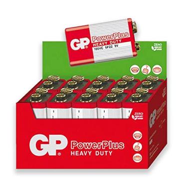 Imagem de Bateria Comum GP 9V PowerPlus - Multiplo de 10 Unidades (GP1604CR-2S1)