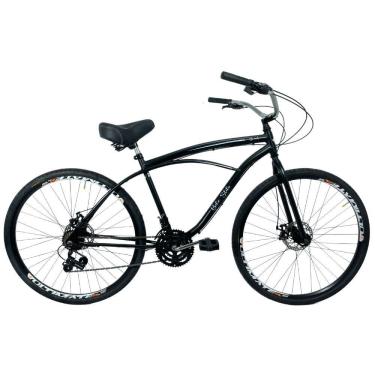 Imagem de Bicicleta Beach Caiçara 29 Freio A Disco 21 Marchas Preto