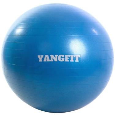 Imagem de Bola Pilates Suíça Exercícios Yoga 75cm Com Bomba Yangfit