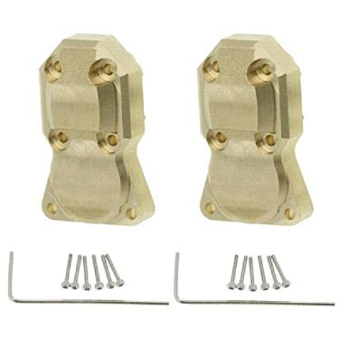 Imagem de 2X RC Crawler Brass Front Rear Axle Diff Housing Cover 23mm*14mm*8mm for Axial SCX24 1/24 AXI90081/00001/2