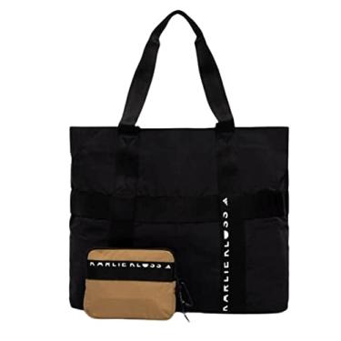 Imagem de adidas Bolsa feminina Karlie Kloss, preto/branco, sem tamanho, Black/Black/White, tamanho nico