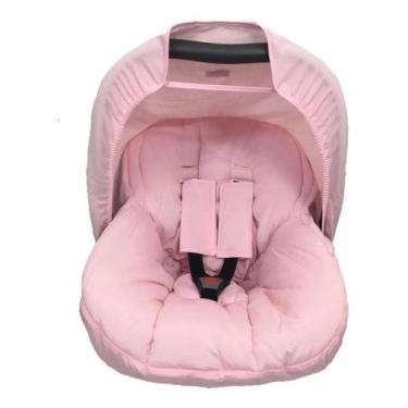Imagem de Capa Forro Protetor Para Bebê Conforto Com Capota Menina Rosa - Casa P
