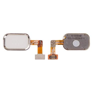 Imagem de Peças de reparo de cabo flexível compatíveis com Meizu MX4 Pro 5,5" (botão de menu, branco, com componentes)