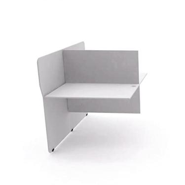 Imagem de Mesa Estação de Trabalho e Atendimento Simples Lateral com Painel Maxxi Pandin Móveis