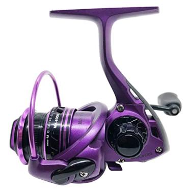 Imagem de SportsInn MK1000 Rolos de pesca roxos 5 BB 1 RB carretel giratório para engrenagem dianteira de engrenagem 5.5: 1 lado direito ou esquerdo intercambiável, carretel leve e convencional