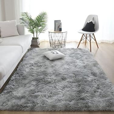 Imagem de Tapetes de área fofos tapete em forma para sala de estar tapete de limpeza quarto tapetes de pelúcia grossos tapetes felpudos tapete infantil quarto grande decoração de casa tapete 80 cm x 160 cm