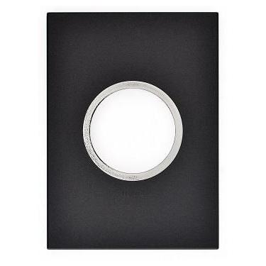 Imagem de Placa 2 Postos 4x2 Redondo Grafite Arteor Cod.575632B - Pial