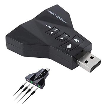 Imagem de Placa De Som Usb Adaptador para Pc Mst-001 Tomate