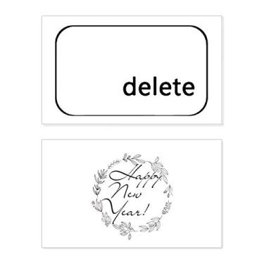 Imagem de Símbolo do teclado excluir ano novo festival cartão felicitações Bless mensagem presente
