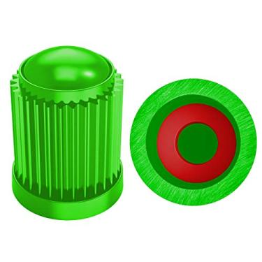 Imagem de SAMIKIVA (Pacote com 30) Tampas de válvula de haste de pneu, com anel de borracha O, capas de haste universais para carros, SUVs, bicicletas e bicicletas, caminhões, motocicletas, vedação hermética