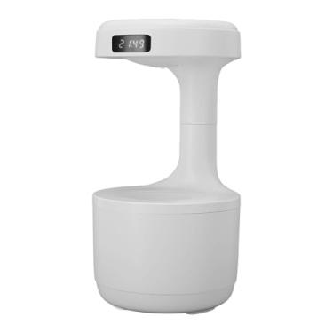 Imagem de Umidificador Ultrassônico Antigravidade, Umidificador de Névoa Fria Antigravidade Gota de água de 800ml Com Tela de Relógio LED, Umidificadores de Ar Plug-in USB para Quarto