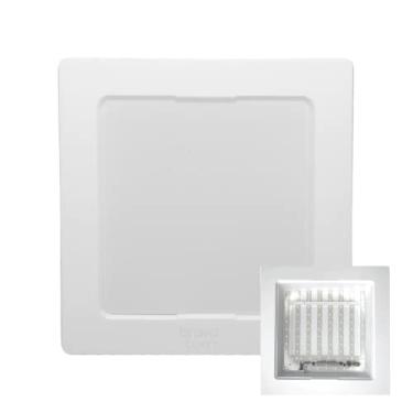 Imagem de Painel Plafon Luminária De Led Quadrado Embutir 24w Bivolt Cor branco frio 6500k