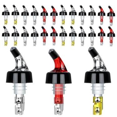 Imagem de Despejador de garrafa medido automático - dosador rápido de dosador de bebida bebida dispensador de coquetel de vinho ferramentas de bar doméstico - 28.3 g/30ml (pacote com 24)
