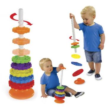 Imagem de Giro Mágico Dismat Brinquedo Educativo Para Bebê 1 Ano