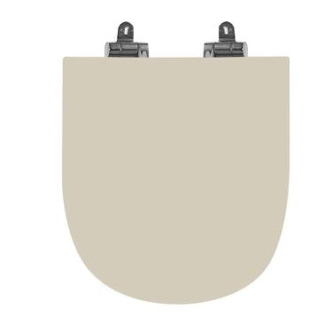 Imagem de Assento Sanitário Poliéster para Louça Link/carrara/belle Époque deca Slow Close Cromado Creme