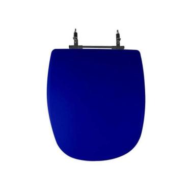 Imagem de Assento Sanitário Poliéster para Louça Sabatini icasa Aço Azul Azul