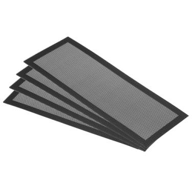 Imagem de PATIKIL Capa de ventilação magnética de 10 cm x 25 cm, pacote com 4 capas para registros de ar de parede de piso com ímã forte malha para bloquear detritos de poeira do cabelo, preto