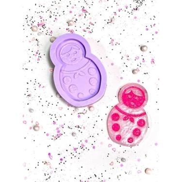 Imagem de Confeitaria dos Moldes, R258 Molde de silicone matrioska boneca russa chaveiro resina