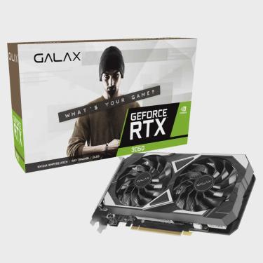 Imagem de Placa de Vídeo Galax nvidia GeForce rtx 3050 ex (1-Click oc), 6GB, GDDR6, dlss, Ray Tracing, 35NRLDMD9OEX