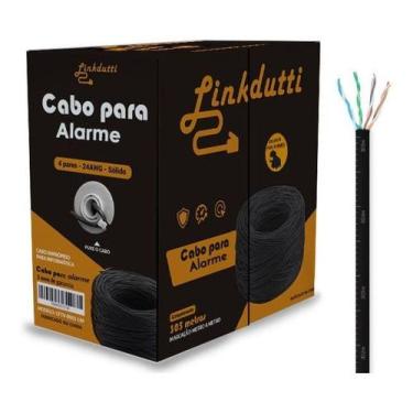 Imagem de Alarm Cable Preto 305mts 4x24 Awg  Linkdutti Linkdutti, Alarm Cable