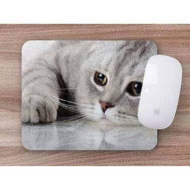 Imagem de Mouse Pad Emborrachado Personalizado Gatos Cat Felino - Deluzz, Pequen