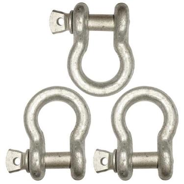 Imagem de Kit 3 Manilhas Curva 3/8" Pesada - Q.Fix