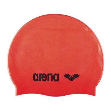 Imagem de Touca para Natação Classic Silicone Arena, Vermelho fluor