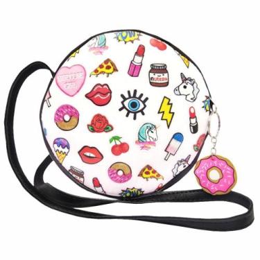 Imagem de Bolsa Infantil Menina Stickers Redonda Magicc Bolsas MI-020