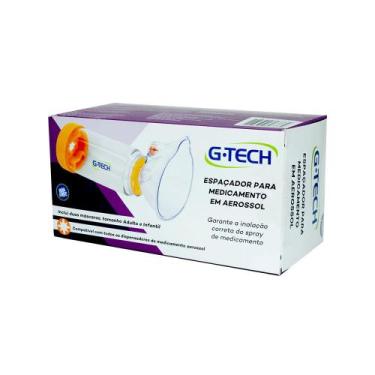 Imagem de Espaçador Para Medicamento Em Aerossol Adulto e Infantil G-TECH 
