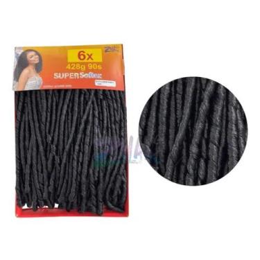 Imagem de Cabelo Nina Softex Pacotão 428gramas Original Crochet Braid - Preto - 