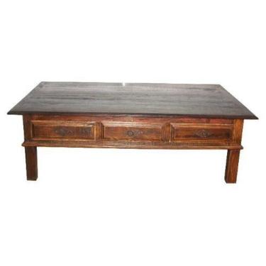 Imagem de Mesa de Centro Rústica Ravena em Madeira de Demolição - Cód 2117 - Bar