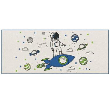 Imagem de Tapete Infantil Astronauta Royal 45X100cm Antiderrapante - FASTLAR
