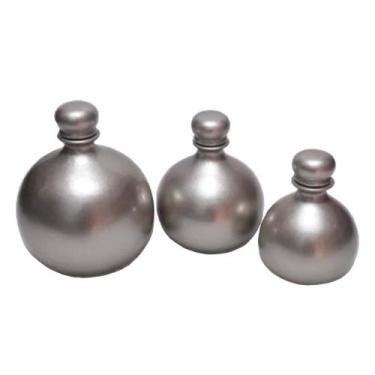 Imagem de Trio Vasos Shalom em Cerâmica de Sala Decorativos - Silver - Retrofenn