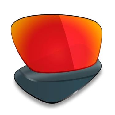 Imagem de Mryok Lentes de reposição polarizadas para Oakley Crosslink Zero Asian Fit OX8080 58 mm - Vermelho fogo