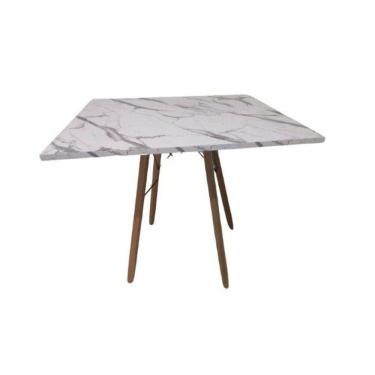 Imagem de Mesa De Jantar Quadrada Eames Eiffel 70 Cm Estilo Granito