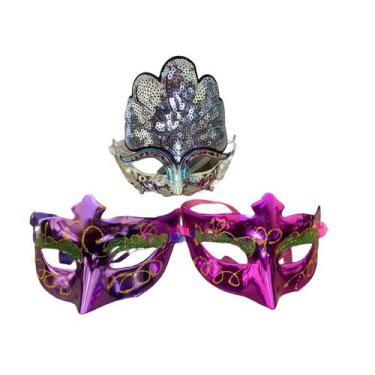 Imagem de Fantasia Mascara de Carnaval estilo Baile de máscaras - Lynx produções