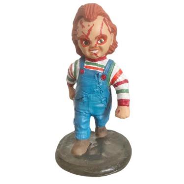 Imagem de Boneco Chucky em Resina Boneco Assassinho 18cm - gama