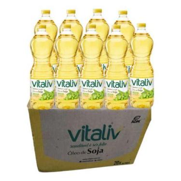 Imagem de Óleo De Soja Vitaliv 900ml Kit Caixa C/ 20 Un