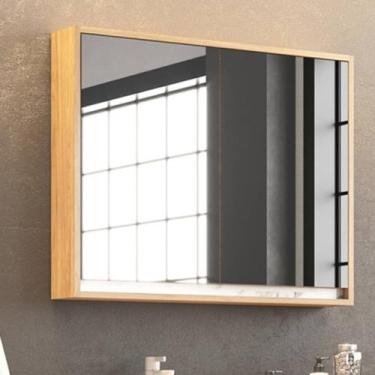 Imagem de Armário Espelheira de Banheiro 80cm 02 Portas Ref 821 - Cewal