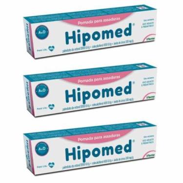 Imagem de Creme preventivo de assadura Hipomed - Kit com 3 pomadas