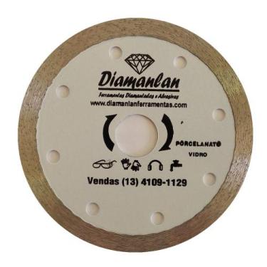 Imagem de Disco Corte Vidros Garrafas Espelhos Porcelanatos Ø 110 Mm Continuo - 