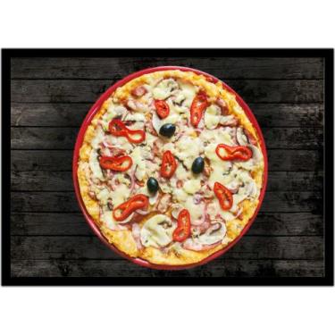 Imagem de Quadro Decorativo Gourmet Pizza Pizzarias Lanchonetes Padarias Cozinha