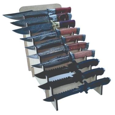 Imagem de Display Expositor Para 10 Facas Em Mdf cru - atacado limb